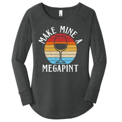 Make Mine A Megapint Wine Lover Johnny Depp Women's Perfect Tri Tunic Long Sleeve Shirt