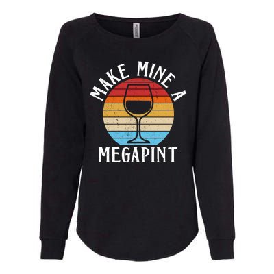 Make Mine A Megapint Wine Lover Johnny Depp Womens California Wash Sweatshirt