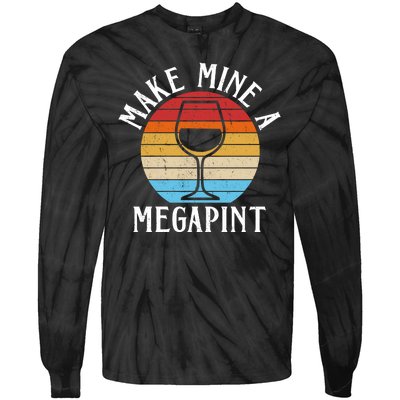 Make Mine A Megapint Wine Lover Johnny Depp Tie-Dye Long Sleeve Shirt