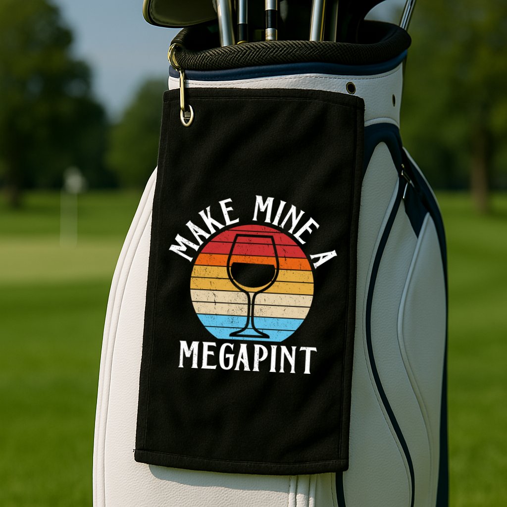 Make Mine A Megapint Wine Lover Johnny Depp Golf Towel