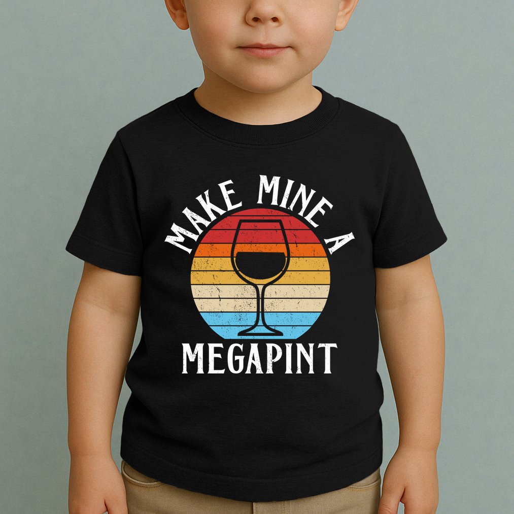 Make Mine A Megapint Wine Lover Johnny Depp Toddler T-Shirt