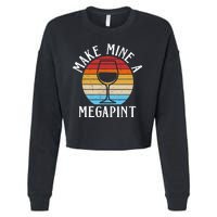 Make Mine A Megapint Wine Lover Johnny Depp Cropped Pullover Crew