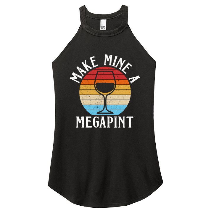 Make Mine A Megapint Wine Lover Johnny Depp Women's Perfect Tri Rocker Tank
