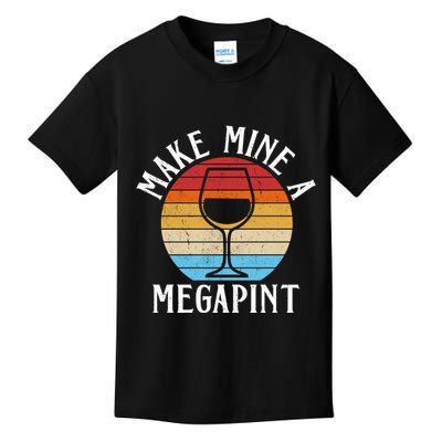 Make Mine A Megapint Wine Lover Johnny Depp Kids T-Shirt