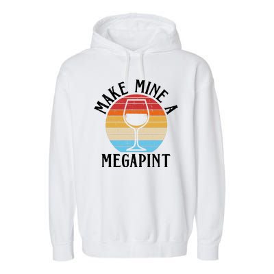 Make Mine A Megapint Wine Lover Johnny Depp Garment-Dyed Fleece Hoodie