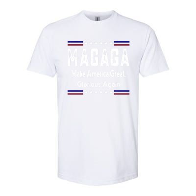 Magaga Make America Great And Glorious Again Gift Softstyle CVC T-Shirt