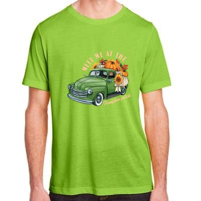 Meet Me At The Pumpkin Patch Cute Vintage Pickup Truck Fall Gift Adult ChromaSoft Performance T-Shirt