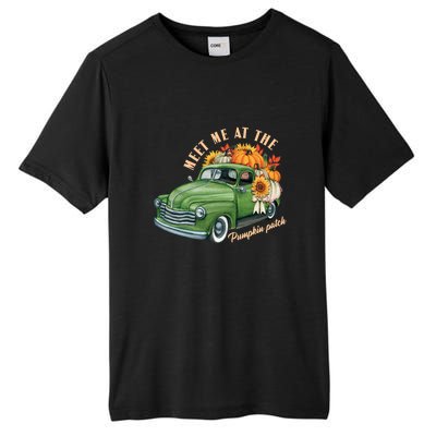 Meet Me At The Pumpkin Patch Cute Vintage Pickup Truck Fall Gift Tall Fusion ChromaSoft Performance T-Shirt