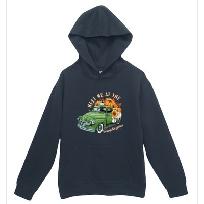 Meet Me At The Pumpkin Patch Cute Vintage Pickup Truck Fall Gift Urban Pullover Hoodie