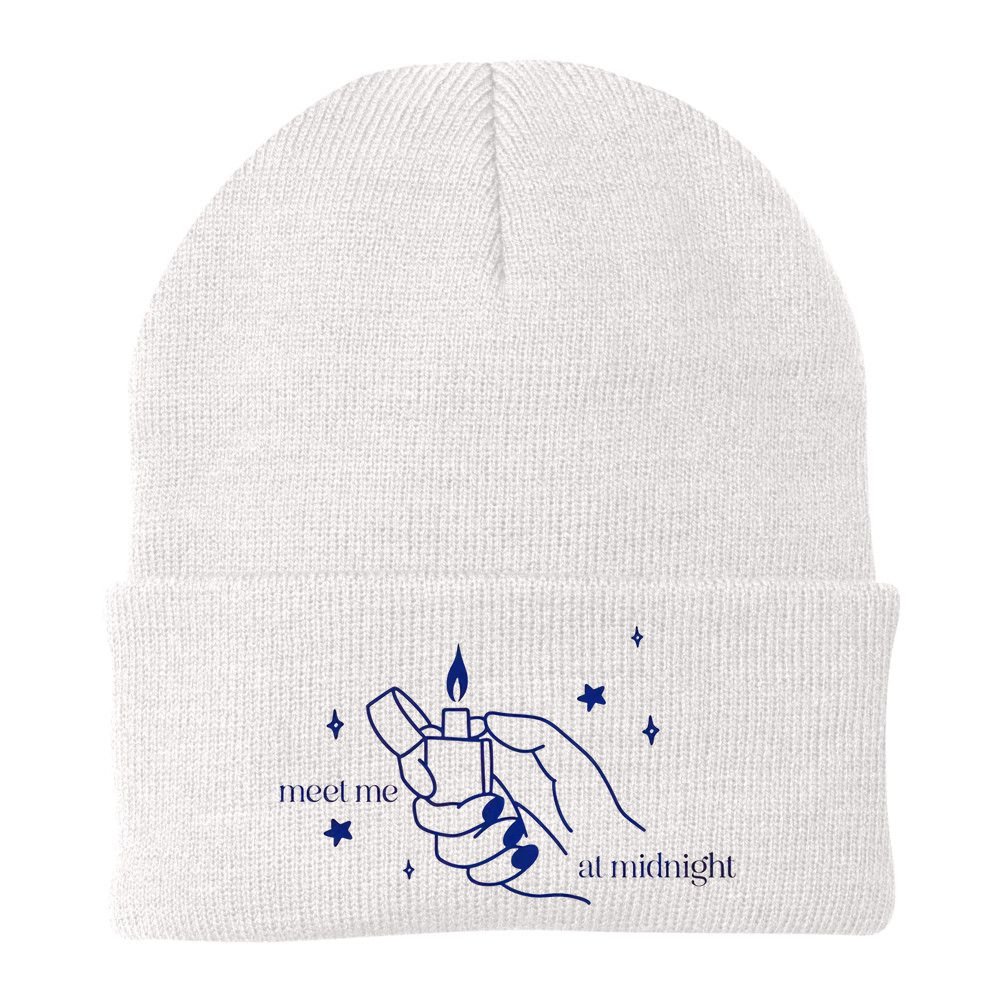 Meet Me At Midnight TS Lover Swiftie Trending Gift Idea Beanie
