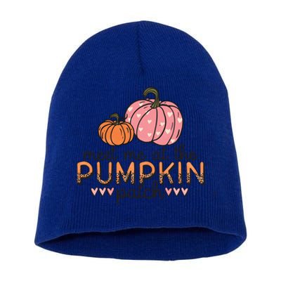 Meet Me At The Pumpkin Patch Autumn Teen Gift Short Acrylic Beanie