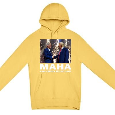 Maha Make America Healthy Again Trump 2024 Premium Pullover Hoodie