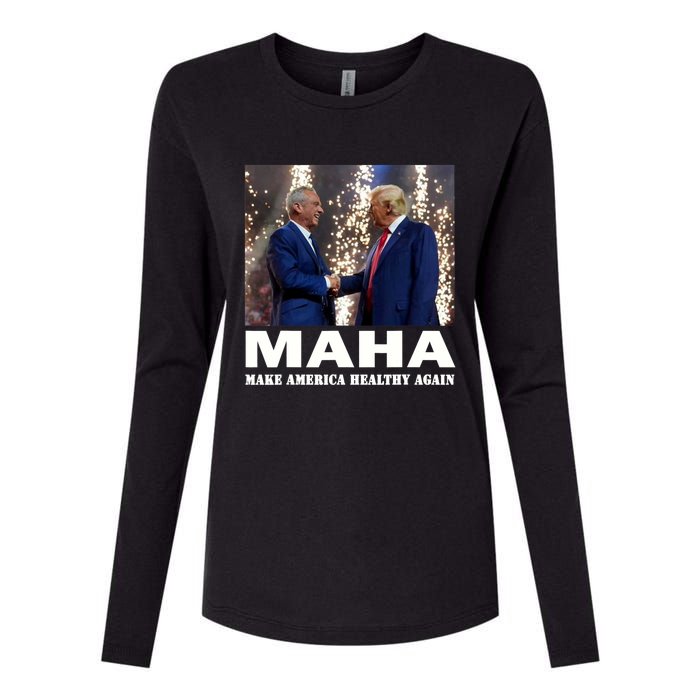 Maha Make America Healthy Again Trump 2024 Womens Cotton Relaxed Long Sleeve T-Shirt