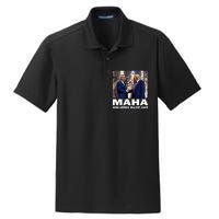 Maha Make America Healthy Again Trump 2024 Dry Zone Grid Polo