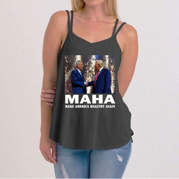 Maha Make America Healthy Again Trump 2024 Women's Strappy Tank