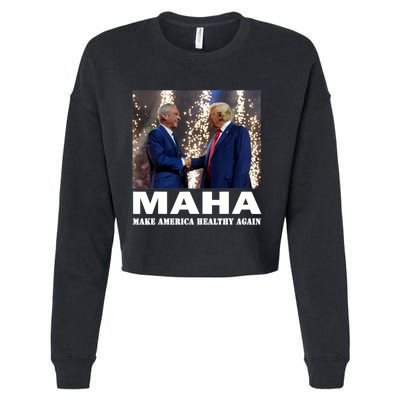 Maha Make America Healthy Again Trump 2024 Cropped Pullover Crew