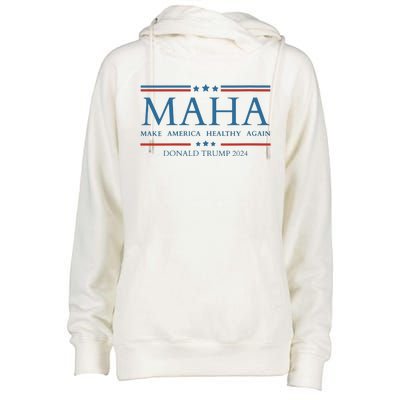 Maha Make America Healthy Again Womens Funnel Neck Pullover Hood