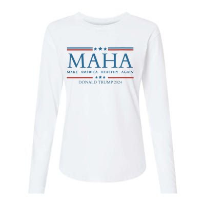 Maha Make America Healthy Again Womens Cotton Relaxed Long Sleeve T-Shirt