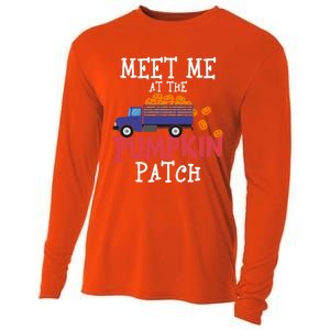 Meet Me At The Pumpkin Patch Extreme Fall Lover Cute Gift Cooling Performance Long Sleeve Crew