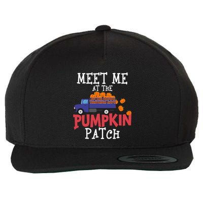 Meet Me At The Pumpkin Patch Extreme Fall Lover Cute Gift Wool Snapback Cap