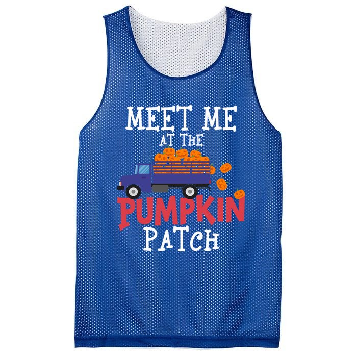 Meet Me At The Pumpkin Patch Extreme Fall Lover Cute Gift Mesh Reversible Basketball Jersey Tank