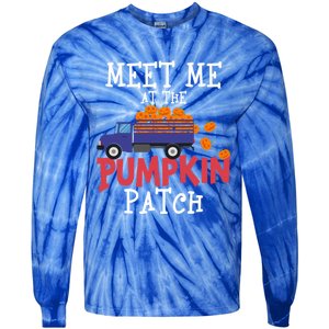 Meet Me At The Pumpkin Patch Extreme Fall Lover Cute Gift Tie-Dye Long Sleeve Shirt