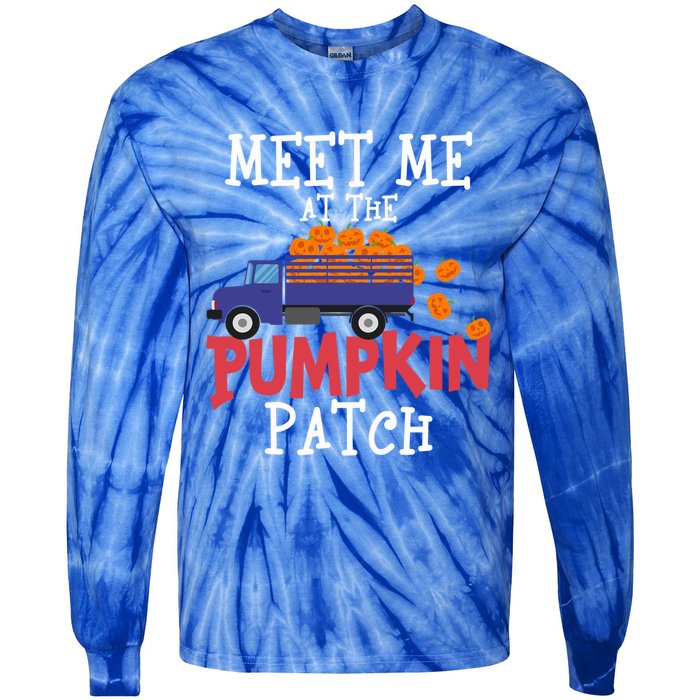 Meet Me At The Pumpkin Patch Extreme Fall Lover Cute Gift Tie-Dye Long Sleeve Shirt