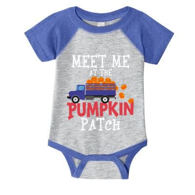 Meet Me At The Pumpkin Patch Extreme Fall Lover Cute Gift Infant Baby Jersey Bodysuit