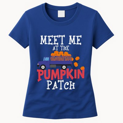 Meet Me At The Pumpkin Patch Extreme Fall Lover Cute Gift Womens T-Shirt