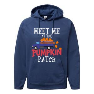 Meet Me At The Pumpkin Patch Extreme Fall Lover Cute Gift Performance Fleece Hoodie