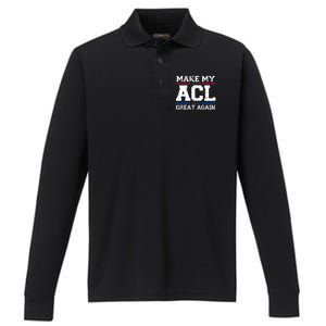 Make My Acl Great Again Acl Surgery Recovery Must Haves Performance Long Sleeve Polo