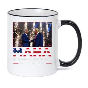 Maha Make America Healthy Again Trump Kennedy 2024 Gift 11oz Black Color Changing Mug