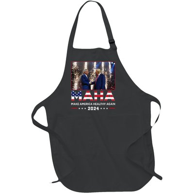 Maha Make America Healthy Again Trump Kennedy 2024 Gift Full-Length Apron With Pockets