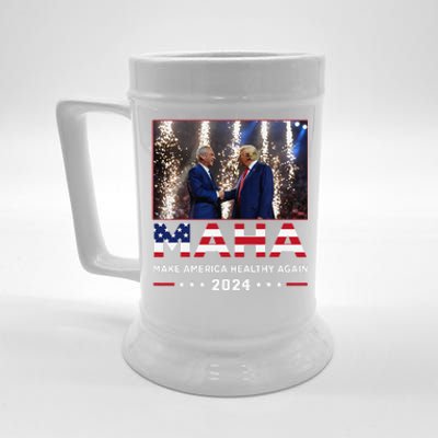 Maha Make America Healthy Again Trump Kennedy 2024 Gift Beer Stein