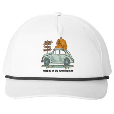 Meet Me At The Pumpkin Patch Funny Halloween Fall Gift Snapback Five-Panel Rope Hat