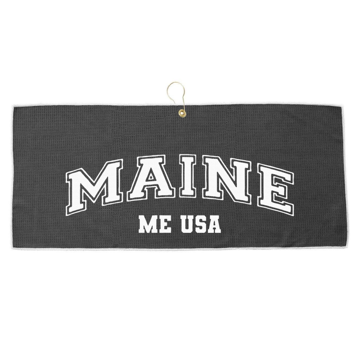 Maine Large Microfiber Waffle Golf Towel