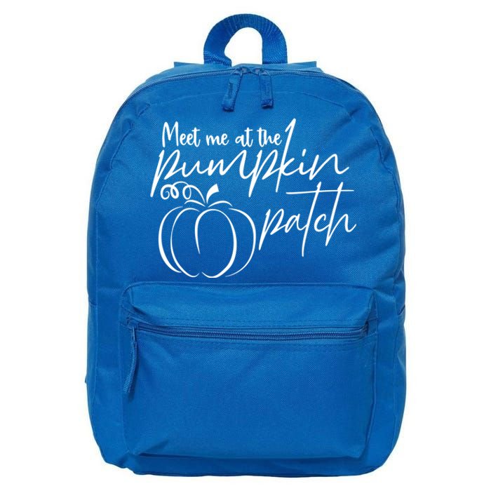 Meet Me At The Pumpkin Patch Funny Thanksgiving Gift 16 in Basic Backpack