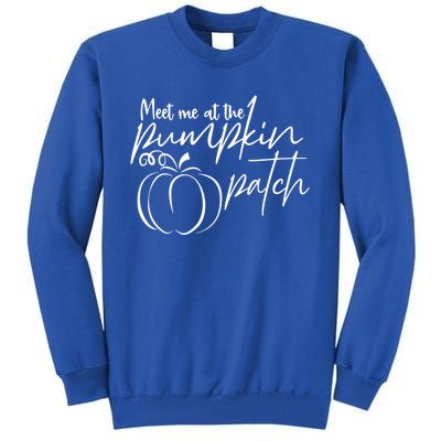 Meet Me At The Pumpkin Patch Funny Thanksgiving Gift Tall Sweatshirt