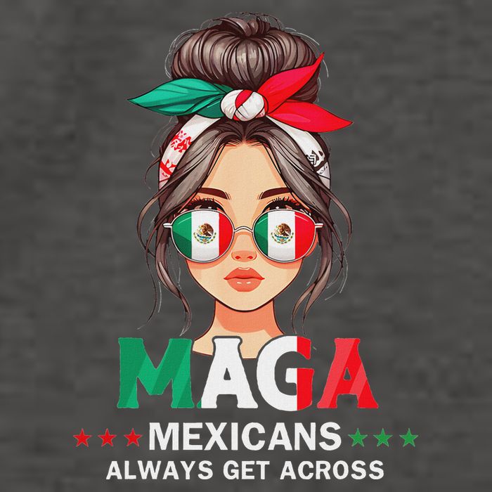 Maga Mexicans Always Get Across Mexico Girl Flag Vector Backpack