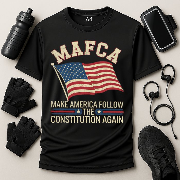 Mafca Make America Follow The Constitution Again Cooling Performance Crew T-Shirt