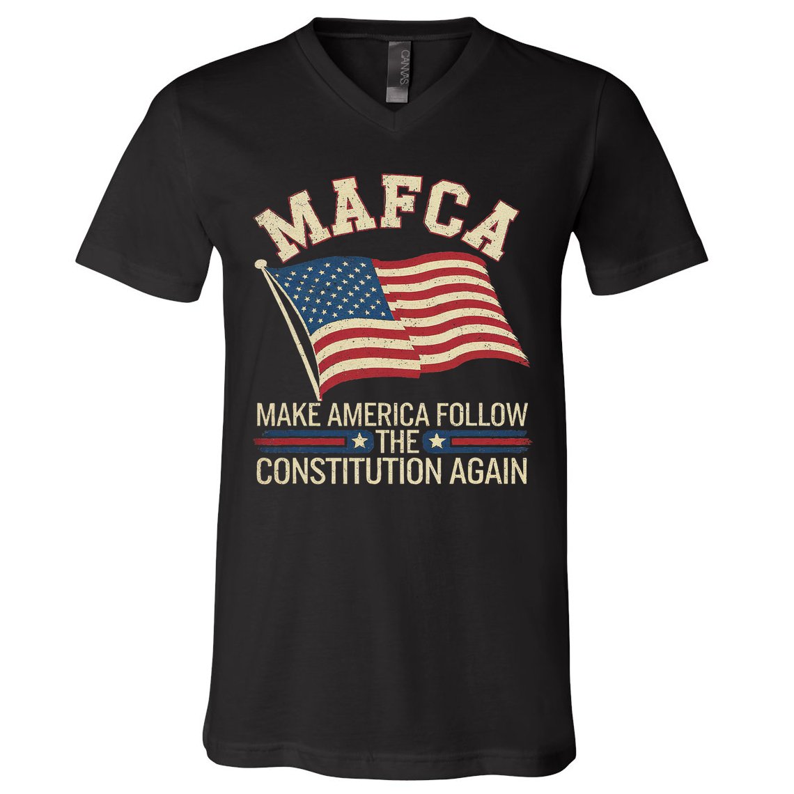 Mafca Make America Follow The Constitution Again V-Neck T-Shirt
