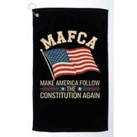 Mafca Make America Follow The Constitution Again Golf Towel