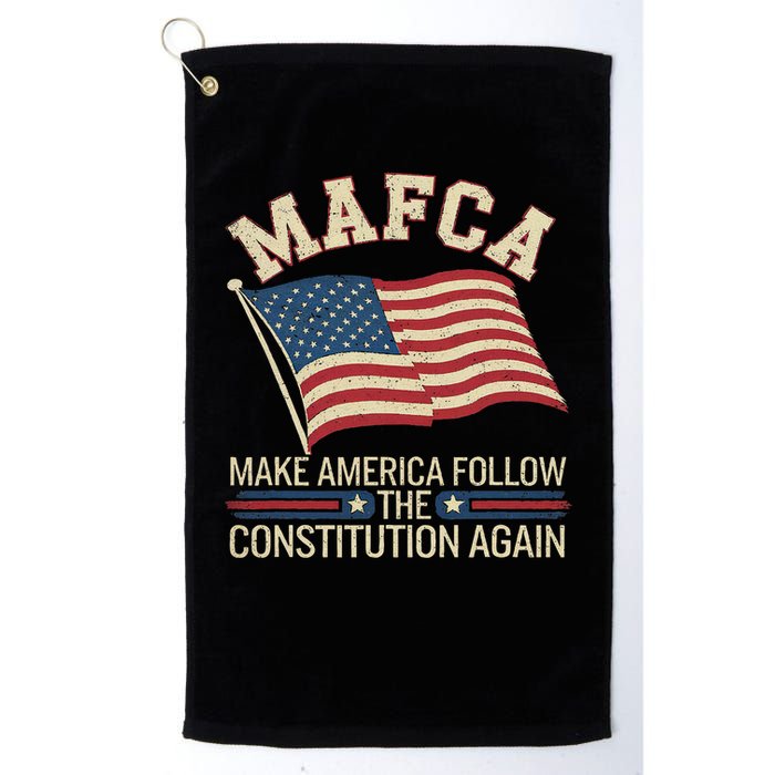 Mafca Make America Follow The Constitution Again Golf Towel