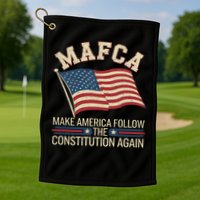 Mafca Make America Follow The Constitution Again Golf Towel