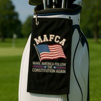 Mafca Make America Follow The Constitution Again Golf Towel