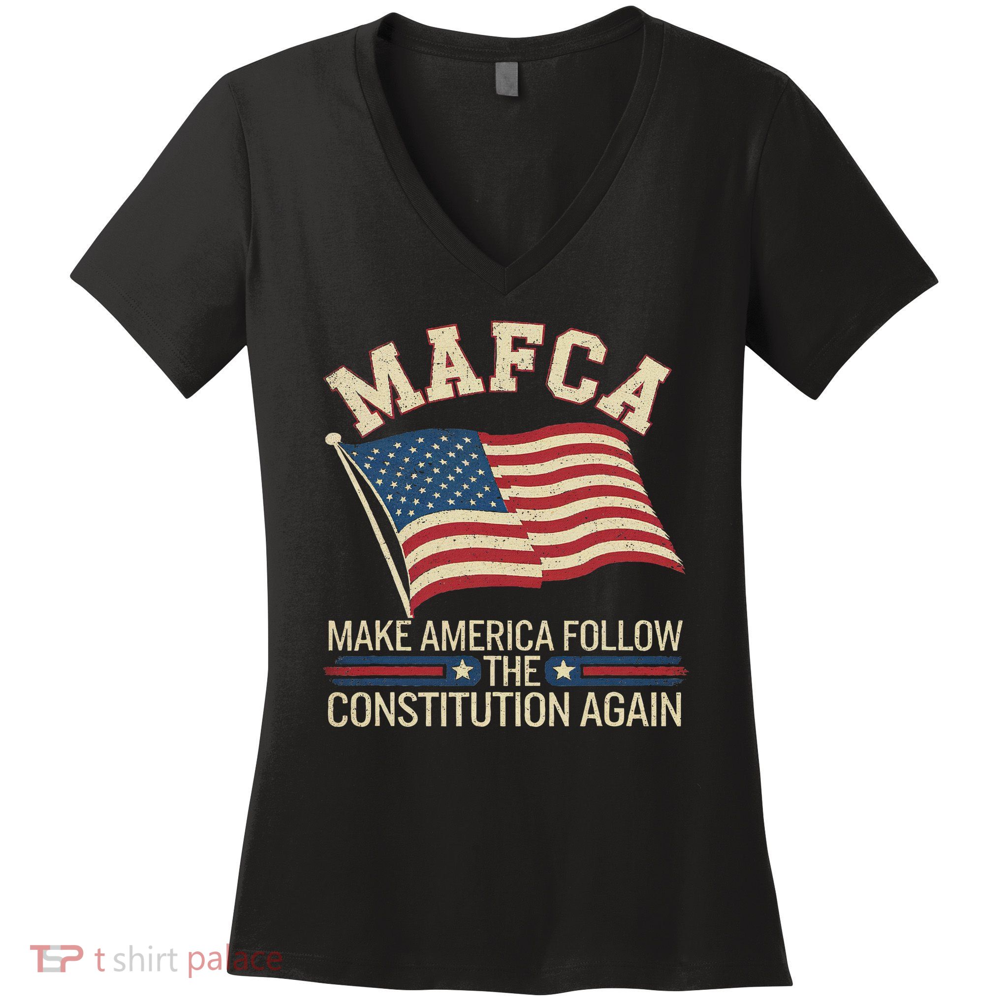 Mafca Make America Follow The Constitution Again Women's V-Neck T-Shirt