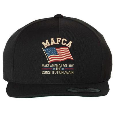 Mafca Make America Follow The Constitution Again Wool Snapback Cap