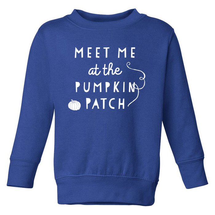 Meet Me At The Pumpkin Patch Fall Season Gift Toddler Sweatshirt