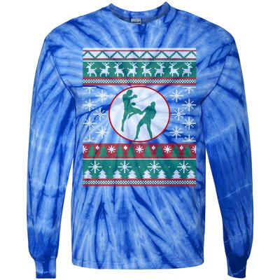 Mixed Martial Arts Ugly Christmas Gift Idea Mma Lover Cute Gift Tie-Dye Long Sleeve Shirt