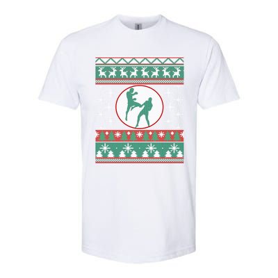 Mixed Martial Arts Ugly Christmas Gift Idea Mma Lover Cute Gift Softstyle CVC T-Shirt